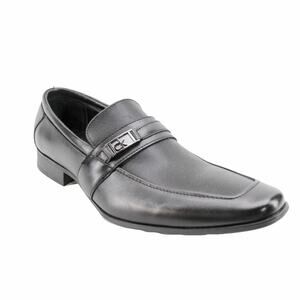 NEW Calvin Klein Men's Black Bartley Bit Textured Loafers US10.5 EU43.5